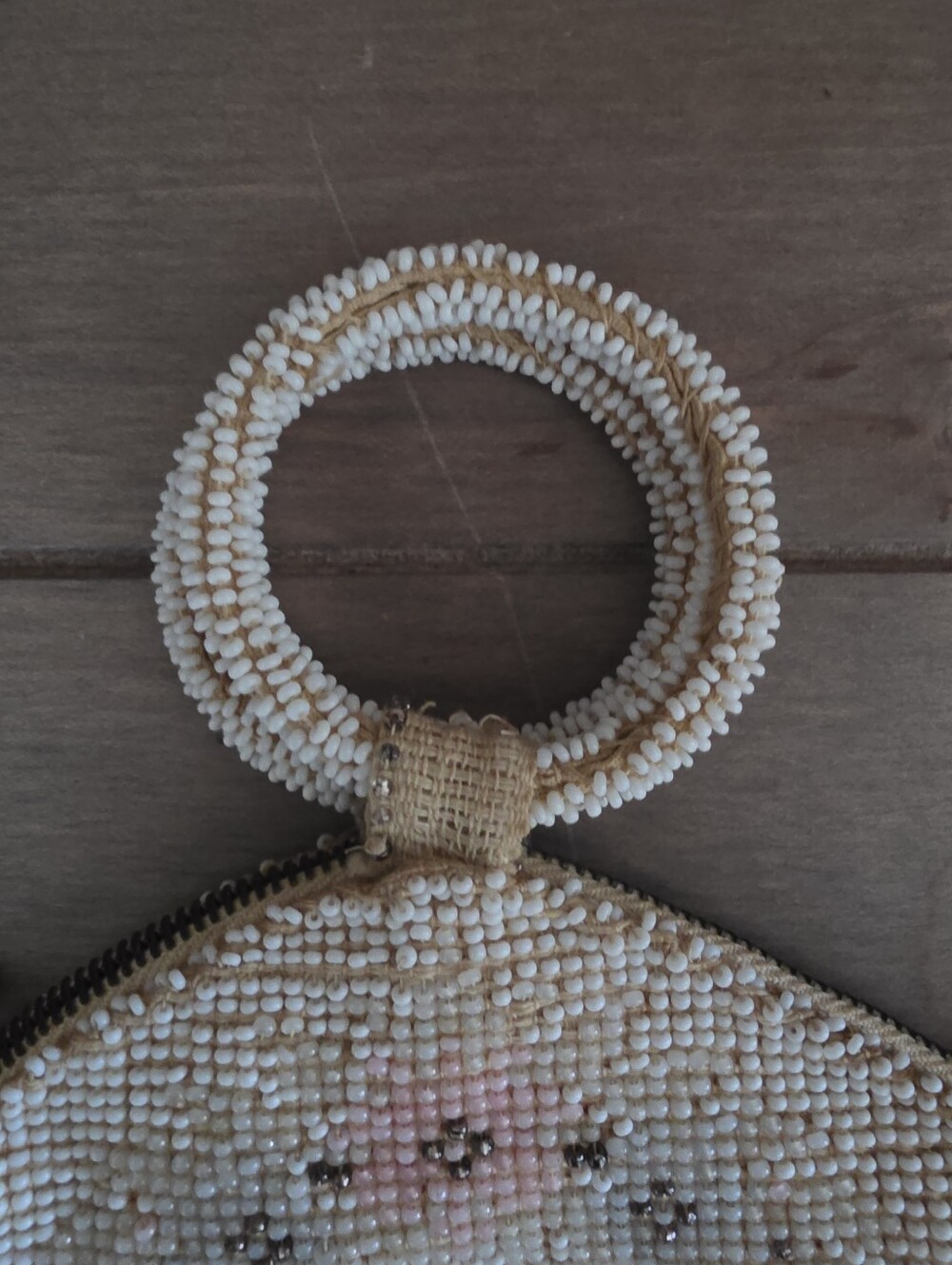 Vintage 1930s Czech Glass Seed Beaded Bag - Picture 7 of 16